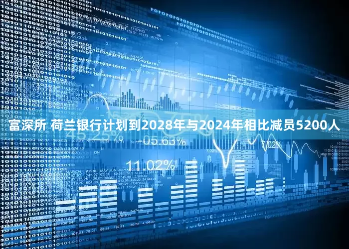 富深所 荷兰银行计划到2028年与2024年相比减员5200人